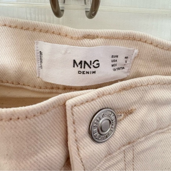 Mango Denim Wide Leg High Waist Jeans Size 40 US 8 NWT Cotton Blend - Picture 6 of 9